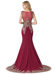 Robe demoiselle D'honneur Sexy Sheer Mermaid Lace Bridesmaid Dresses Long  Wedding Party Dress Vestido de Festa de Casamento