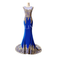 Load image into Gallery viewer, Robe demoiselle D&#39;honneur Sexy Sheer Mermaid Lace Bridesmaid Dresses Long  Wedding Party Dress Vestido de Festa de Casamento