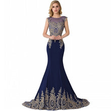 Load image into Gallery viewer, Robe demoiselle D&#39;honneur Sexy Sheer Mermaid Lace Bridesmaid Dresses Long  Wedding Party Dress Vestido de Festa de Casamento