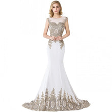 Load image into Gallery viewer, Robe demoiselle D&#39;honneur Sexy Sheer Mermaid Lace Bridesmaid Dresses Long  Wedding Party Dress Vestido de Festa de Casamento