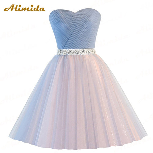 Short Bridesmaid Dresses 2020 New Elegant Wedding Party Dress Sweetheart Formal Prom Dresses Custom Size robe de soiree