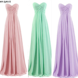 PTH72#new spring summer nude pink mint green Strapless bridesmaids dresses bride wedding toast prom dress 2020 wholesale custom
