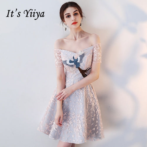 Neck Bridesmaids Dresses Sleeveless Formal Dress Flower Pattern Lace Up Backless Fashion Designer LX768