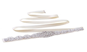 S161 Bridal Belts with Crystals Bridal Wedding Accessories Belts for Women Wedding Dress Sash Belt of The Bride
