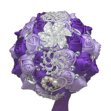 Load image into Gallery viewer, WIFELAI-A Artificial Wedding Bouquets Hand made Flower Rhinestone Bridesmaid Crystal Bridal Wedding Bouquet de mariage W228