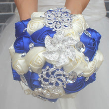 Load image into Gallery viewer, WIFELAI-A Artificial Wedding Bouquets Hand made Flower Rhinestone Bridesmaid Crystal Bridal Wedding Bouquet de mariage W228