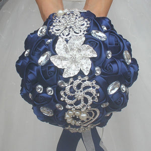 WIFELAI-A Artificial Wedding Bouquets Hand made Flower Rhinestone Bridesmaid Crystal Bridal Wedding Bouquet de mariage W228