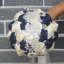 Load image into Gallery viewer, WIFELAI-A Artificial Wedding Bouquets Hand made Flower Rhinestone Bridesmaid Crystal Bridal Wedding Bouquet de mariage W228