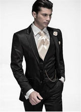 Load image into Gallery viewer, Latest Coat Pant Designs Beige Men Suit Prom Tuxedo Slim Fit 3 Piece Groom Wedding Suits For Men Custom Blazer Terno Masuclino