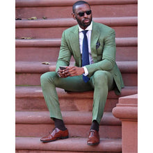 Load image into Gallery viewer, Latest Coat Pant Designs Beige Men Suit Prom Tuxedo Slim Fit 3 Piece Groom Wedding Suits For Men Custom Blazer Terno Masuclino