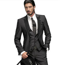 Load image into Gallery viewer, Latest Coat Pant Designs Beige Men Suit Prom Tuxedo Slim Fit 3 Piece Groom Wedding Suits For Men Custom Blazer Terno Masuclino