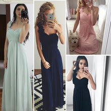 Load image into Gallery viewer, Wedding Bridesmaid Dresses Ever Pretty EP09768 Fashion Women Flower One Shoulder Chiffon Padded Long Bridesmaid Dresses 2020