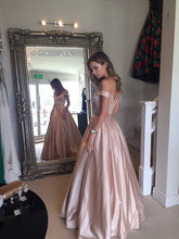 Load image into Gallery viewer, Evening Dresses Long Sexy A-line Sleeveless Off-Shoulder Sweetheart Party Gowns For Wedding Guest Formal Dresses 2020