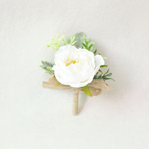 Boutonnieres Silk Roses White Pink Wedding Corsages and Boutonnieres Groom Flower Boutonnieres Marriage Prom Brooch Pins