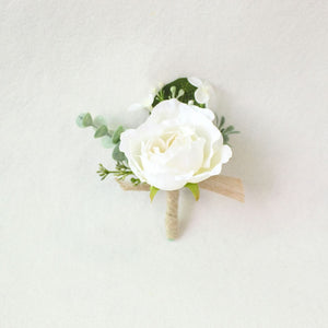 Boutonnieres Silk Roses White Pink Wedding Corsages and Boutonnieres Groom Flower Boutonnieres Marriage Prom Brooch Pins