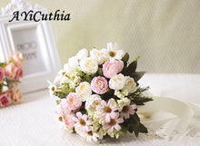 Load image into Gallery viewer, AYiCuthia Wedding Bouquet Handmade Artificial Flower Rose buque casamento Bridal Bouquet for Wedding Decoration ramos de novia