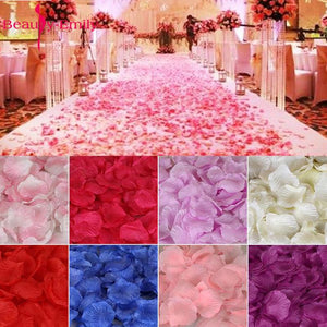 2000piece/lot 5*5cm Romantic silk Rose petals for Wedding Decoration Romantic Artificial Rose Petals Wedding Flower Rose Flower