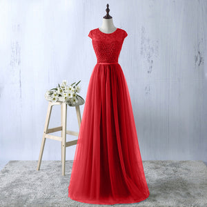 Navy Blue Prom Dress 2020 New Arrive Lace Tulle A-line Formal Long Evening Party Dress
