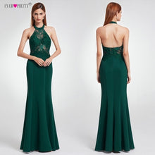 Load image into Gallery viewer, Dark Green Prom Dresses 2020 Ever-Pretty Women Elegant Ilussion Sexy Celebrity Dress Prom Lace Vestido De Festa Gala Jurken Long