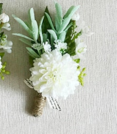 Wrist Corsage White Rose Silk Flower Cuff Bracelets Bridesmaid Buttonhole Boutonniere Flower Marriage Wedding Accessories