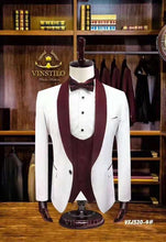 Load image into Gallery viewer, men suit Wedding Suits Slim Fit Tuxedo Groom Groomsman best man terno masculino slim fit jacket pant vest mens suits with pants