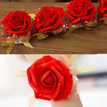 Load image into Gallery viewer, 1Pc  Hand Flower Bridesmaid Silk Rose Wrist Flowers For Wedding Bride Wrist Flowers Event Supplies Decoration