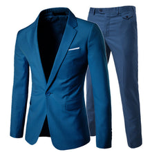 Load image into Gallery viewer, 2019 men&#39;s fashion Slim suits men&#39;s business casual clothing groomsman three-piece suit Blazers jacket pants trousers vest sets