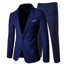 Load image into Gallery viewer, 2019 men&#39;s fashion Slim suits men&#39;s business casual clothing groomsman three-piece suit Blazers jacket pants trousers vest sets