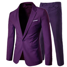 Load image into Gallery viewer, 2019 men&#39;s fashion Slim suits men&#39;s business casual clothing groomsman three-piece suit Blazers jacket pants trousers vest sets