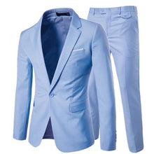 Load image into Gallery viewer, 2019 men&#39;s fashion Slim suits men&#39;s business casual clothing groomsman three-piece suit Blazers jacket pants trousers vest sets