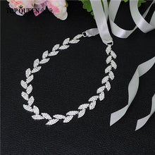 Load image into Gallery viewer, TOPQUEEN S198-S Wedding Belt for bride Bridal sash Silver belt dress Accessories Bride Waistband Wedding Sashes Bridal Belts