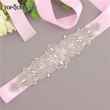 Load image into Gallery viewer, TOPQUEEN S26 Crystal and Rhinestones Gown Dresses belt Accessories Wedding Belts for bride Bride Waistband Bridal Sashes
