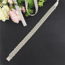 Load image into Gallery viewer, TOPQUEEN S2020 Women&#39;s Rhinestones Handmade Belt Wedding Dress Belt Accessories Marriage Bridal Sashes Can Customize Any Size