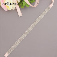 Load image into Gallery viewer, TOPQUEEN S2020 Women&#39;s Rhinestones Handmade Belt Wedding Dress Belt Accessories Marriage Bridal Sashes Can Customize Any Size