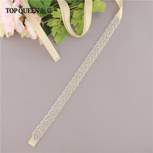 Load image into Gallery viewer, TOPQUEEN S2020 Women&#39;s Rhinestones Handmade Belt Wedding Dress Belt Accessories Marriage Bridal Sashes Can Customize Any Size