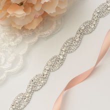 Load image into Gallery viewer, Wedding Belt Rhinestones Bridal Belt Silver Crystal Bridal Dress Sash For Wedding Accessories JK947