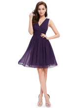 Load image into Gallery viewer, Bridesmaid Dresses EP03989 Ever Pretty Double V-neck White Short Fashion Little White Dresses 2020 Wedding Bridesmaid Dresses