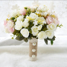 Load image into Gallery viewer, AYiCuthia Wedding Bouquet Handmade Artificial Flower Rose buque casamento Bridal Bouquet for Wedding Decoration ramos de novia