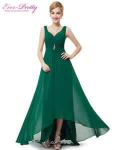 Formal Evening Dresses EP09983 Ever Pretty 2019 New Arrival Real Photo Plus Size Double V Neck Rhinestones Long Evening Dress