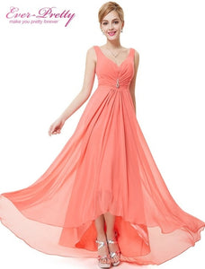 Formal Evening Dresses EP09983 Ever Pretty 2019 New Arrival Real Photo Plus Size Double V Neck Rhinestones Long Evening Dress