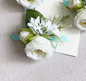 YO CHO Wrist Corsage Wedding Wrist Flower Corsage Groom Pink Rose Bracelet Bridesmaid Boutonniere Men Marriage Wedding Supplies