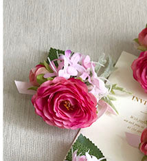 YO CHO Wrist Corsage Wedding Wrist Flower Corsage Groom Pink Rose Bracelet Bridesmaid Boutonniere Men Marriage Wedding Supplies