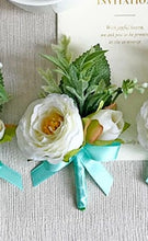 Load image into Gallery viewer, YO CHO Wrist Corsage Wedding Wrist Flower Corsage Groom Pink Rose Bracelet Bridesmaid Boutonniere Men Marriage Wedding Supplies