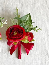Load image into Gallery viewer, YO CHO Wrist Corsage Wedding Wrist Flower Corsage Groom Pink Rose Bracelet Bridesmaid Boutonniere Men Marriage Wedding Supplies