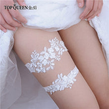 Load image into Gallery viewer, TH0506 Lady Sexy Lingerie Garter Stocking Lace Garter Belt Legs Ring Harness Women Belt Wedding Garter bridal girl