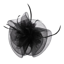 Load image into Gallery viewer, Women Fascinator Headwear Hat Wedding Party Hairpin Feather Floral Tiaras New gai