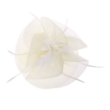Load image into Gallery viewer, Women Fascinator Headwear Hat Wedding Party Hairpin Feather Floral Tiaras New gai