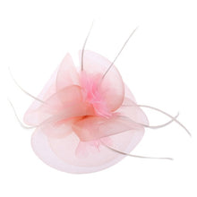 Load image into Gallery viewer, Women Fascinator Headwear Hat Wedding Party Hairpin Feather Floral Tiaras New gai
