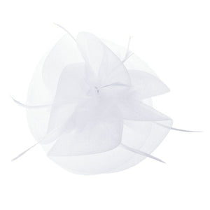 Women Fascinator Headwear Hat Wedding Party Hairpin Feather Floral Tiaras New gai
