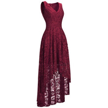 Load image into Gallery viewer, Sexy Illusion High Low Lace Cocktail Dresses Elegant Plus Size 2-26W Short Party Dresses Vestidos Coctel Robe de Cocktail